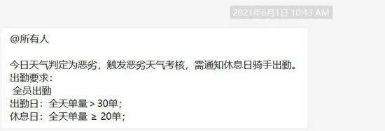 6月1日乐跑骑手工作群的通知