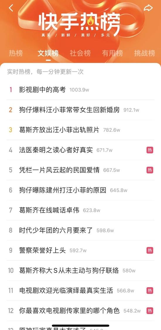 图片来源:快手截图