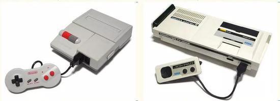 (左为任天堂FC/NES,右为世嘉Mark III)