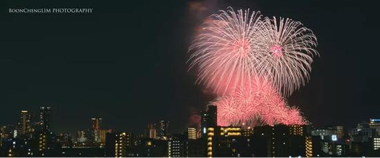 大阪2019年淀川烟火大会(图源:林文城)