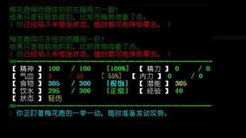 同样都是文字的MUD《北大侠客行》