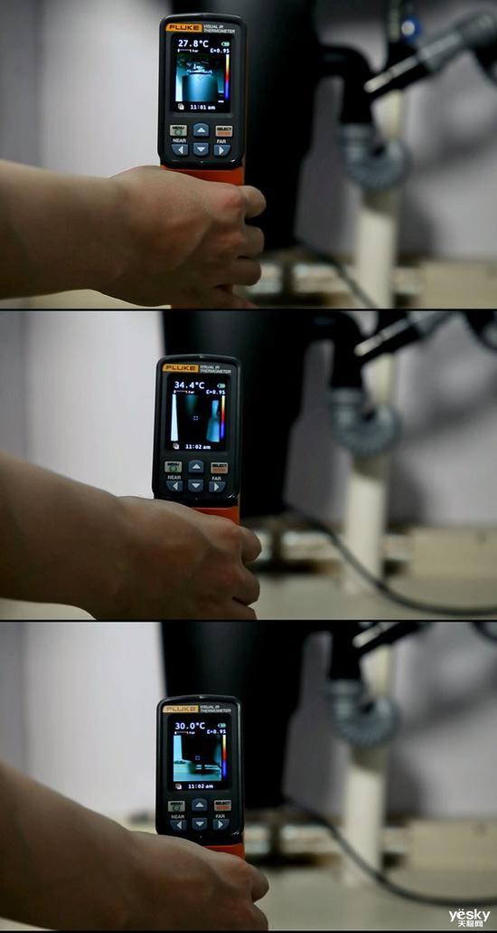云米PowerBox尊享版在工作时的机身表面温度