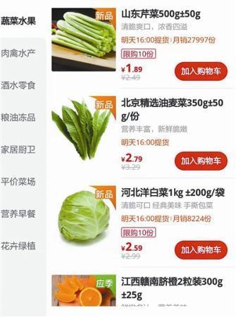 一家互联网公司的卖菜平台,其正在烧钱补贴消费者,价格比较便宜。