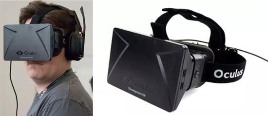 △ 全球第一台消费级VR头显Oculus Rift DK1,图片:Wikipedia.org