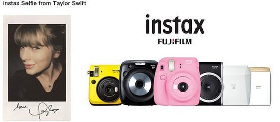 富士签约泰勒·斯威夫特成为其instax系列相机的全球合作伙伴