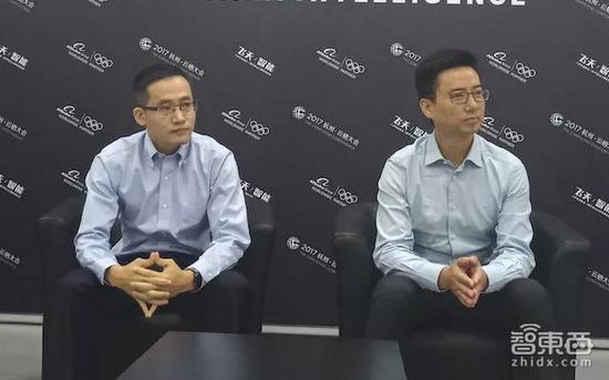 ▲左:张建锋,右:胡晓明