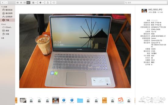 访达中图片浏览模式中看到的文件具体信息