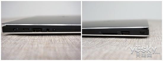 戴尔XPS 13左右两侧的接口一览