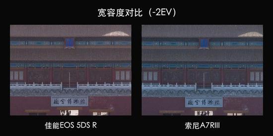 宽容度对比(-2EV)