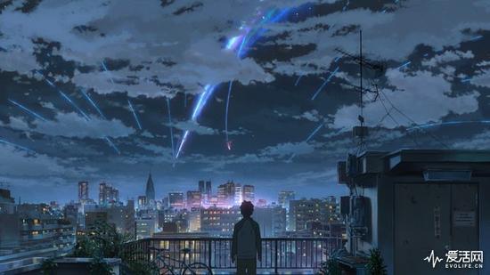 《你的名字》中流星雨、陨石坠落片段