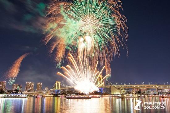 曝光13秒,光圈F11,ISO 100的效果