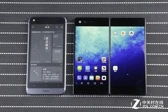 YOTA3墨知版对比中兴Axon M