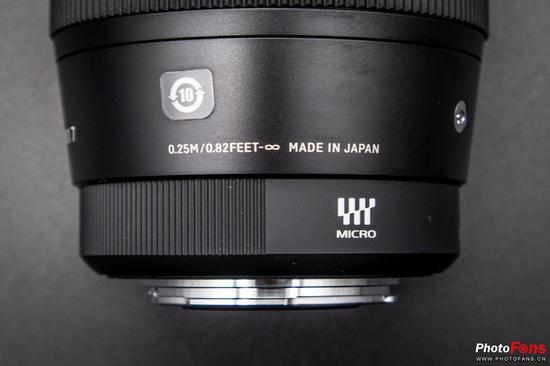 适马16mm f/1.4 DC DN镜头 对焦范围&产地