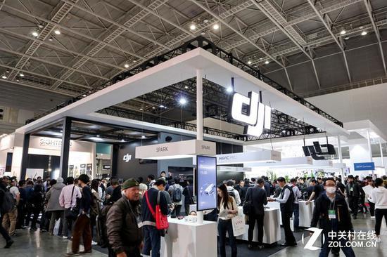 CP+2018展会上的大疆展台
