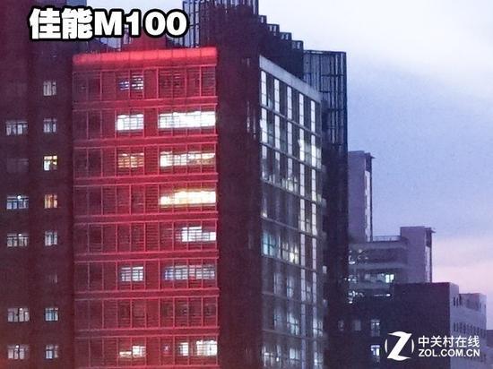 佳能ISO 3200成像100%截图