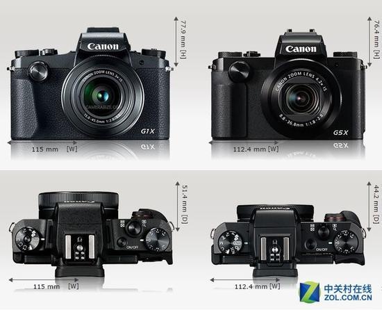 佳能G1 X Mark II,整体体积其实和一英寸的G5 X相当,非常小巧