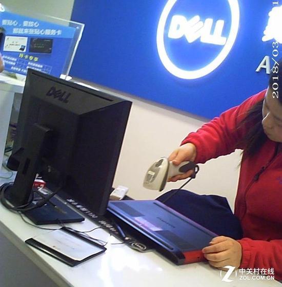 戴尔官方售后采用了扫码加载报修机器数据的方式效率大大提升