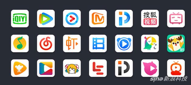 电视果支援的一部分第三方App