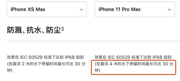 官网对新品防水的说明