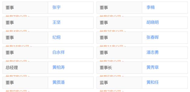 珠海市魅族科技有限公司董事会名单,图片来自天眼查。