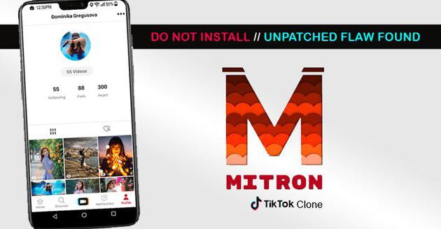“山寨版TikTok”Mitron被指存在漏洞,泄露用户信息
