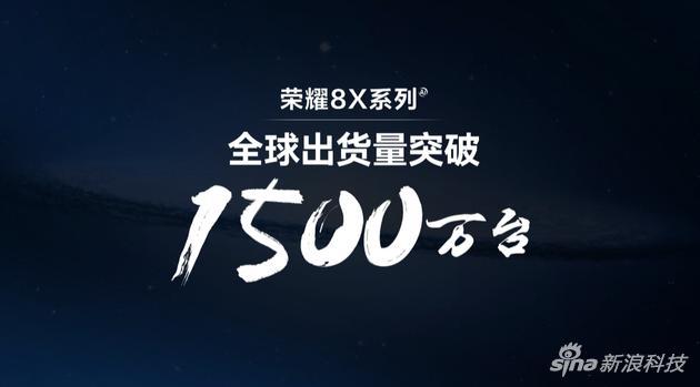 荣耀公布8X系列手机全球出货量