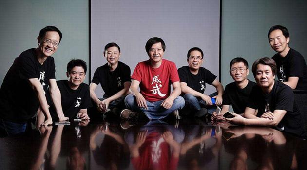 (图:小米早期八位联合创始人)