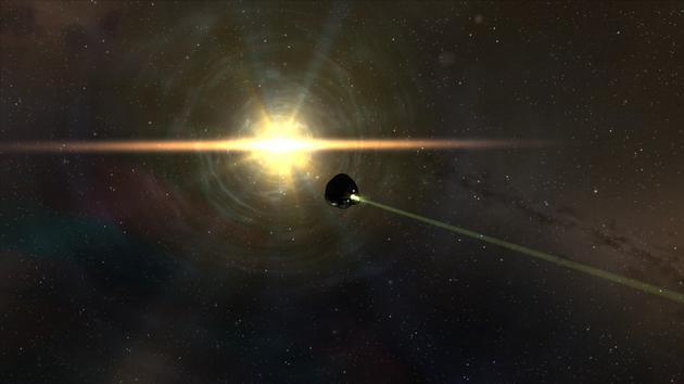 乘坐密封舱进入恒星 图片来源:维基百科