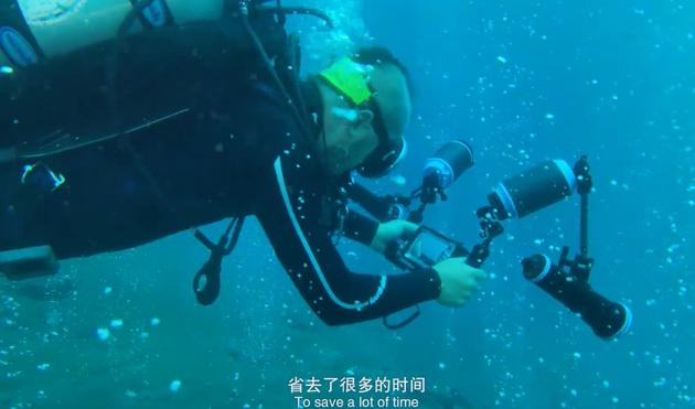 《无际蓝》拍摄过程