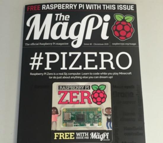 树莓派基金会将在12月的《MagPi》杂志中免费赠送一台树莓派零