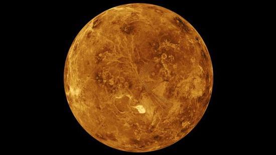 雷达图片显示金星表面非常贫瘠。