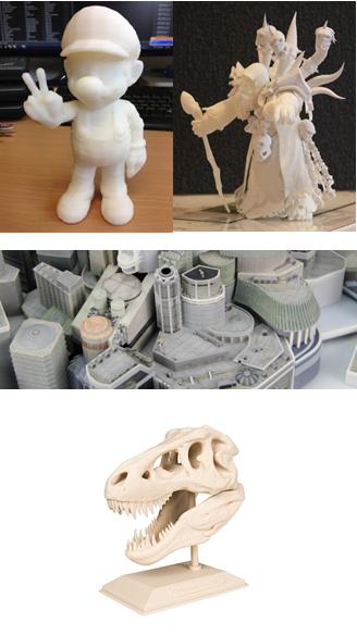 图1 3D打印作品展示