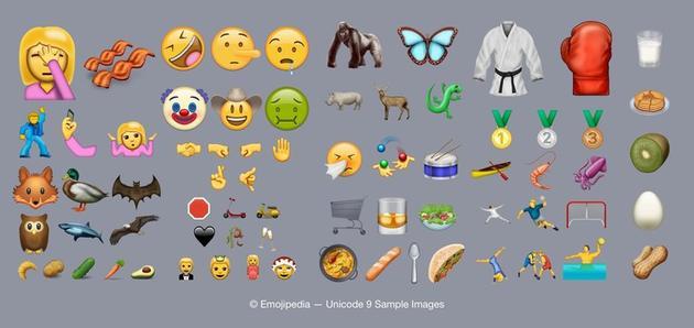 Unicode 9.0 新增 Emoji