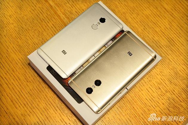 红米Note 4(上)和红米Pro(下)