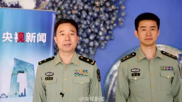 左为景海鹏,右为陈冬(来源:央视新闻)