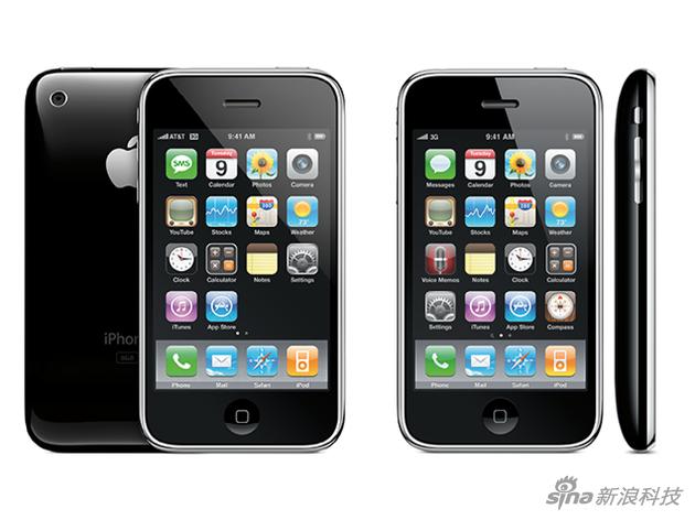 iPhone 3G(左)和iPhone 3GS(右)
