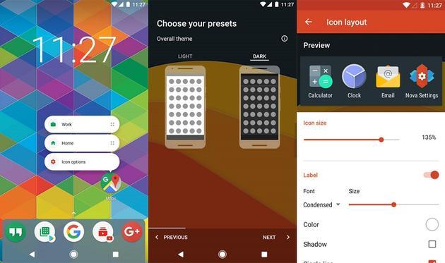 (使用 Launcher 更换主题,但一般仅限于主屏)