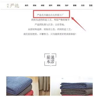 图说:严选打着大朴原工厂的幌子