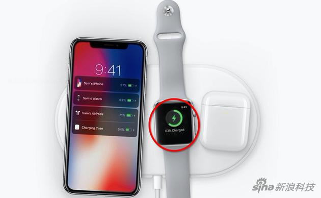 AirPower上的三个设备都在无线充电 但手表其实不是Qi标准