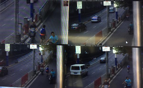 电子警察抓拍到一辆电动自行车逆行。 本文图均来自上海公安交警总队
