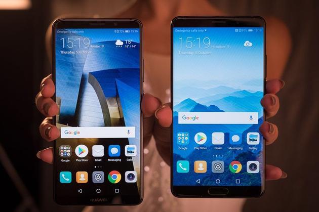 Mate 10 Pro(左)和Mate 10(右)