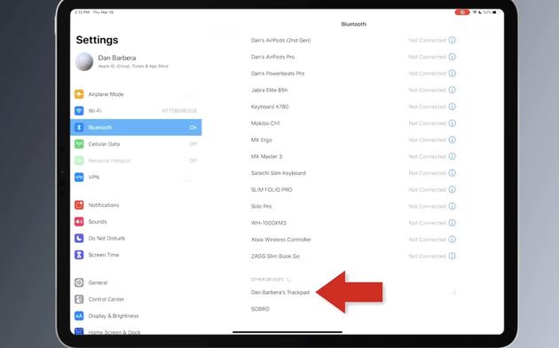 光标在屏幕上显示为圆圈(图片来自@macrumors)
