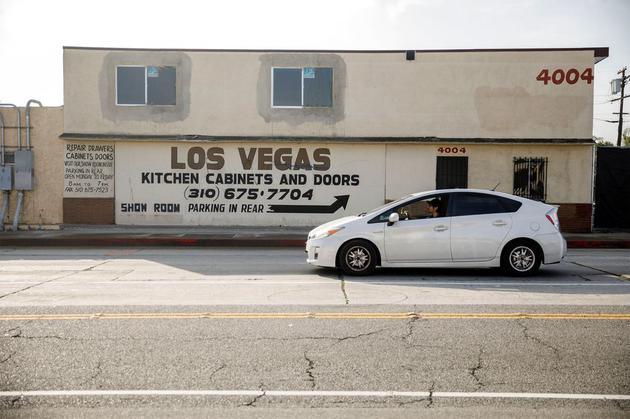 加州霍桑橱柜商店Los Vegas Kitchen Cabinets的旧址,摄于12月18日
