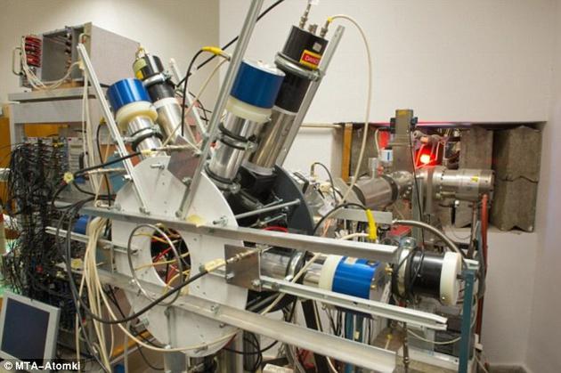 匈牙利科学院原子能研究所的物理学家称,这一装置(电子-正电子分光仪)发现了一种新粒子存在的证据