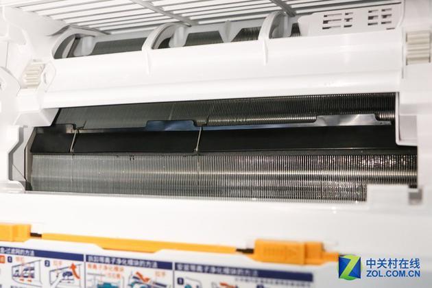 除少部分日系空调外 大部分挂机空调的蒸发器较小