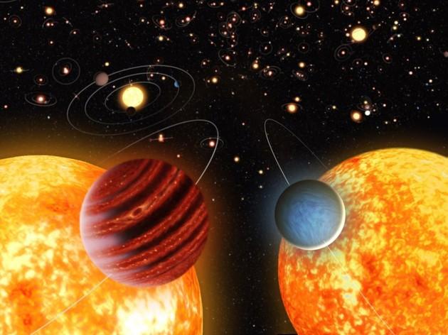 热木星和热海星示意图(北京天文馆马劲绘制)
