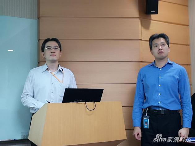 联发科技计算与人工智能技术群处长吴骅(左)和联发科技无线通信事业部产品规划及行销资深总监李彦辑(右)