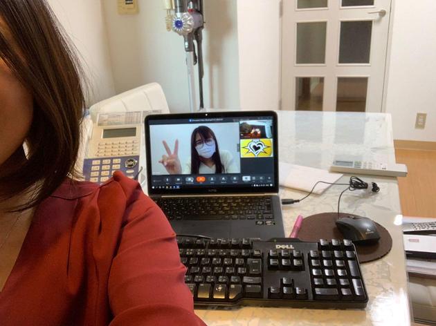 (图:日本DX HUB株式会社正在使用钉钉视频通话)