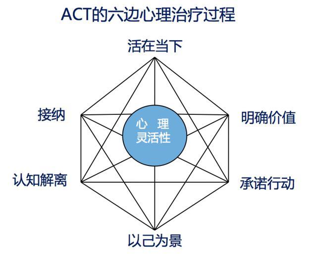 ACT的六边心理治疗模型