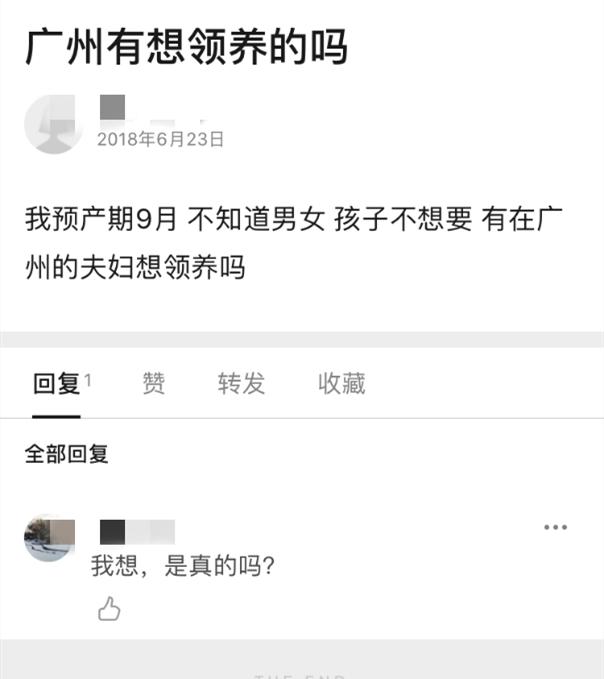 网络上发布的送养信息.